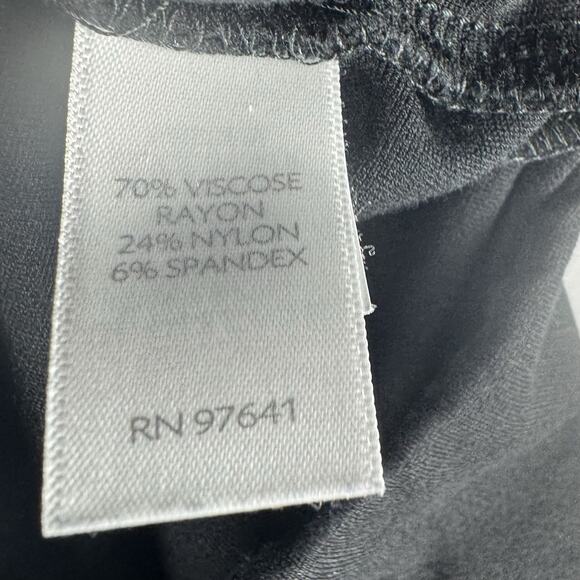 J Jill Pants Womens ST: Small Tall Black Ponte Slim Leg Leggings Stretch Casual - Picture 6 of 7